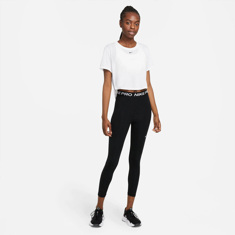 Nike Women's One Dri-FIT Crop Tight Black / White