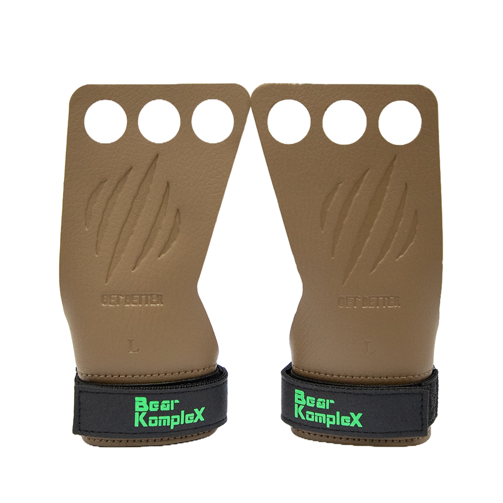 Bear KompleX 3 Hole Hand Grips - Tan