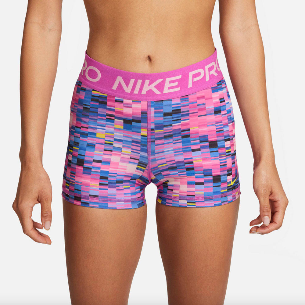 Berucht bijzonder hamer Women's Nike Pro Dri-FIT Glitchy Print 3" Short – Box Basics